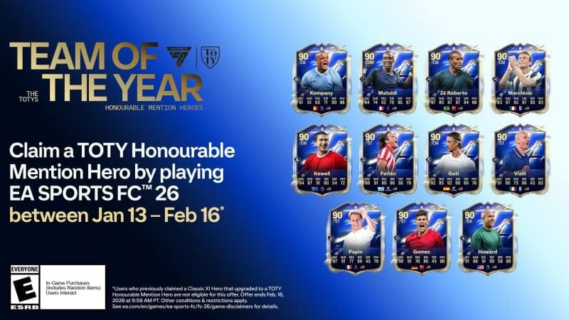 Football Ultimate Team™ 26 - TOTY Honourable Mention Hero