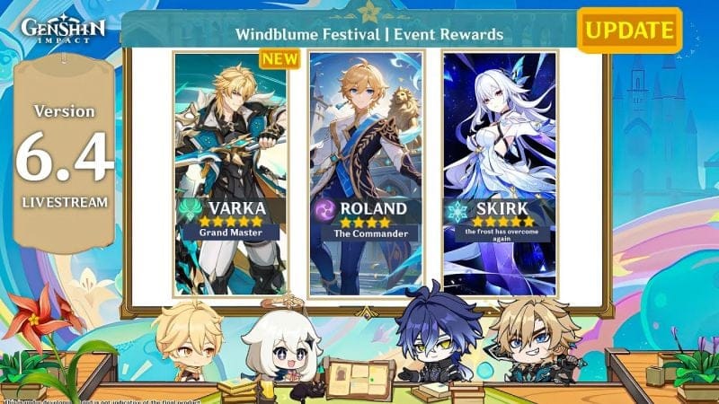 JUST IN! 6.4 HUGE UPDATE - BANNERS, VARKA HUGE BUFF, FREE WEAPON - Genshin Impact