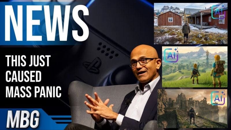 Sony's New Controller Shocks - AI Generated Game Worlds Cause Panic, Microsoft Blames First Party