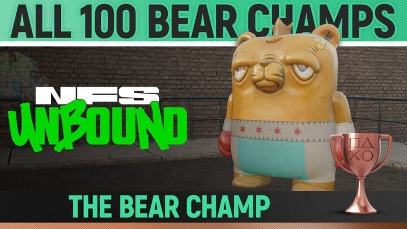 Need for Speed Unbound - All 100 Bear Champ Collectibles 🏆 The Bear Champ