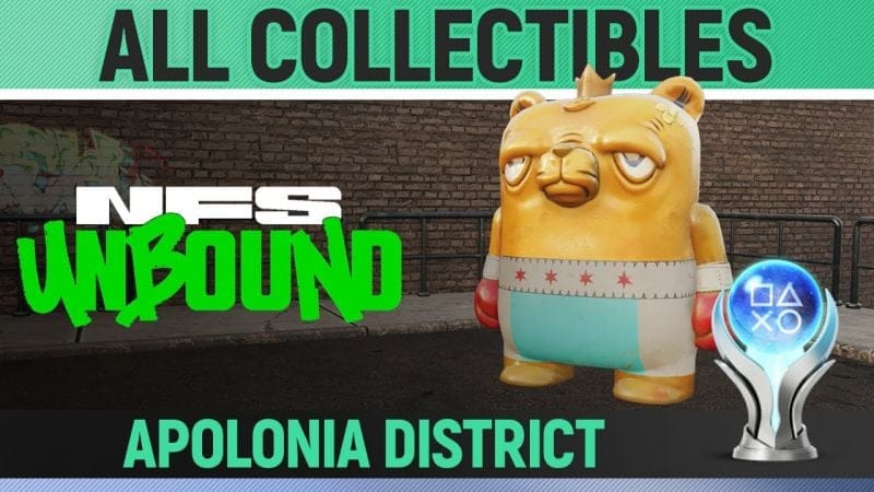 Need for Speed Unbound - Apolonia District - All Collectibles 🏆 Bear Champs, Street Art, Billboards