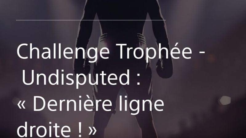 Challenge Undisputed facile 10-15 minutes