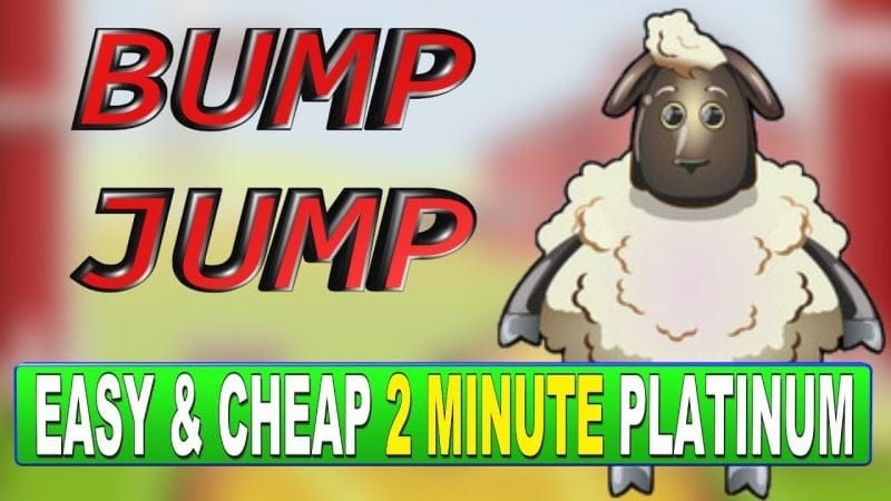 Easy & Cheap 2 Minute Platinum Game - Bump Jump Trophy Guide - Stackable PS4, PS5