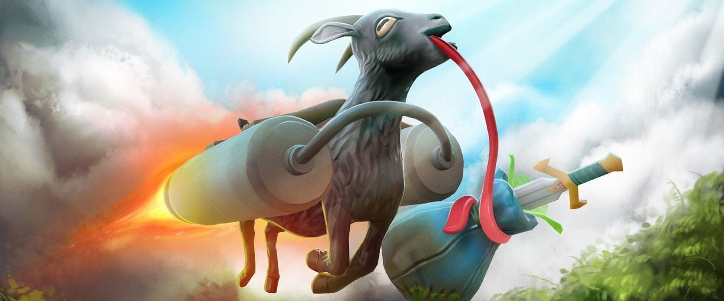 Goat Simulator 3 vous donne la possibilité d’ajouter votre propre équipement dans le jeu