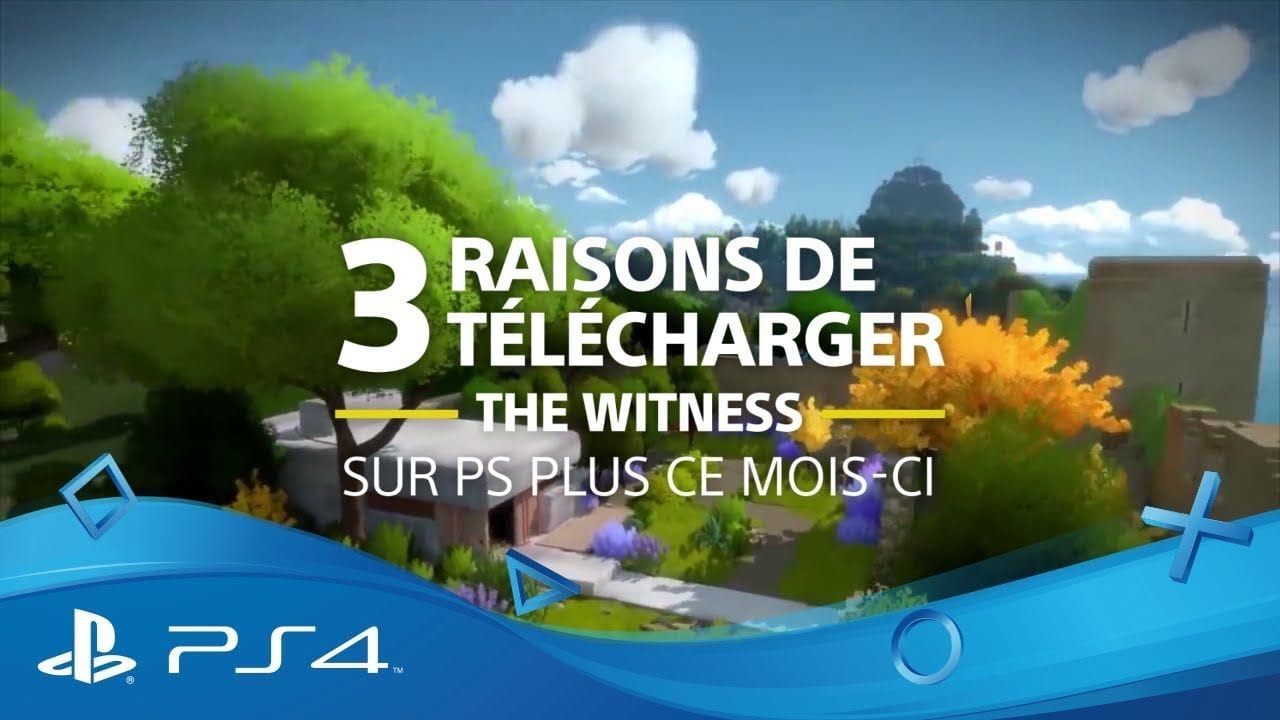 The Witness | 3 raisons de télécharger | PS Plus | PS4