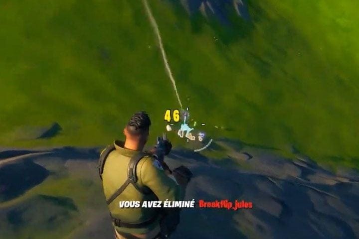 Fortnite :, Éliminer des adversaires en sautant ou en tombant défi semaine 8, saison 4