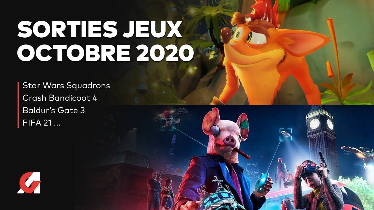 LES SORTIES JEUX VIDÉO OCTOBRE 2020 | CALENDRIER