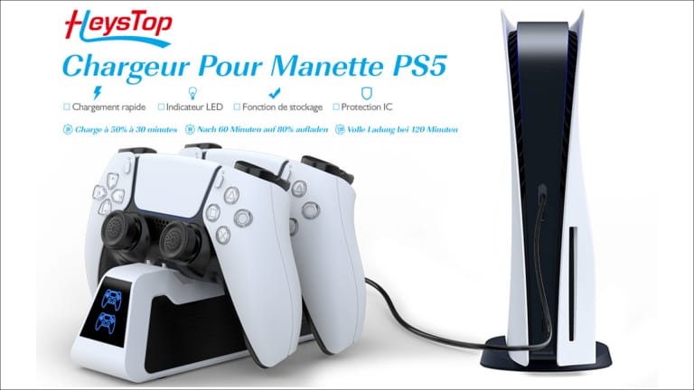 PS5 : promotion sur le chargeur de manettes