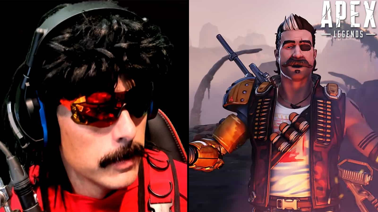 Dr Disrespect revient sur ses critiques virulentes sur Apex Legends