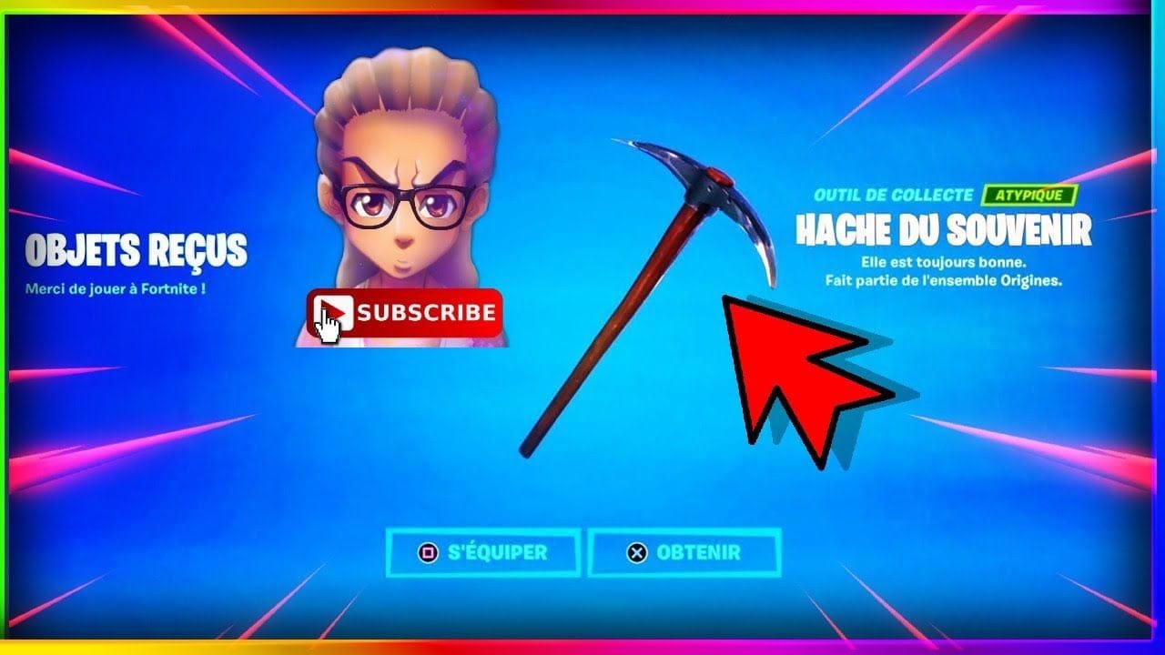 🔴 COMMENT AVOIR LA PIOCHE « HACHE DU SOUVENIR » GRATUITEMENT !!