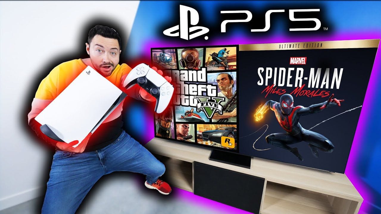 Je teste la PS5 : c'est Fou ! (+ gameplay Spiderman Miles Morales...)