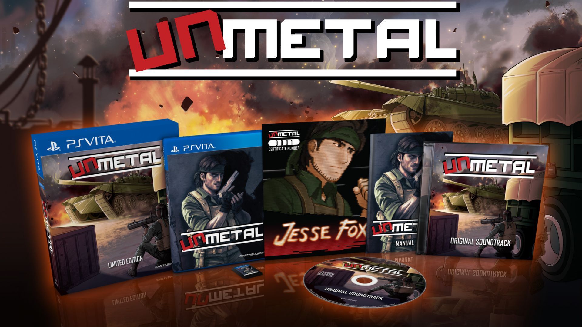 UnMetal, le jeu qui parodie Metal Gear, est disponible en édition physique limitée sur PS Vita - Planète Vita