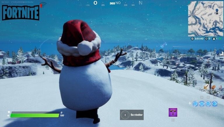 Fortnite, saison 5 : Se cacher dans un Neigionnaire furtif dans plusieurs parties (Défi de l'opération chute de neige)