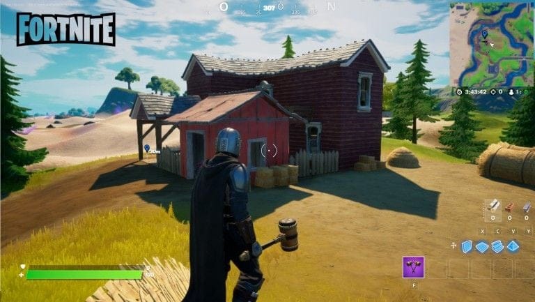 Fortnite, saison 5, quête journalière : Collecter un panier de tomate dans une ferme proche