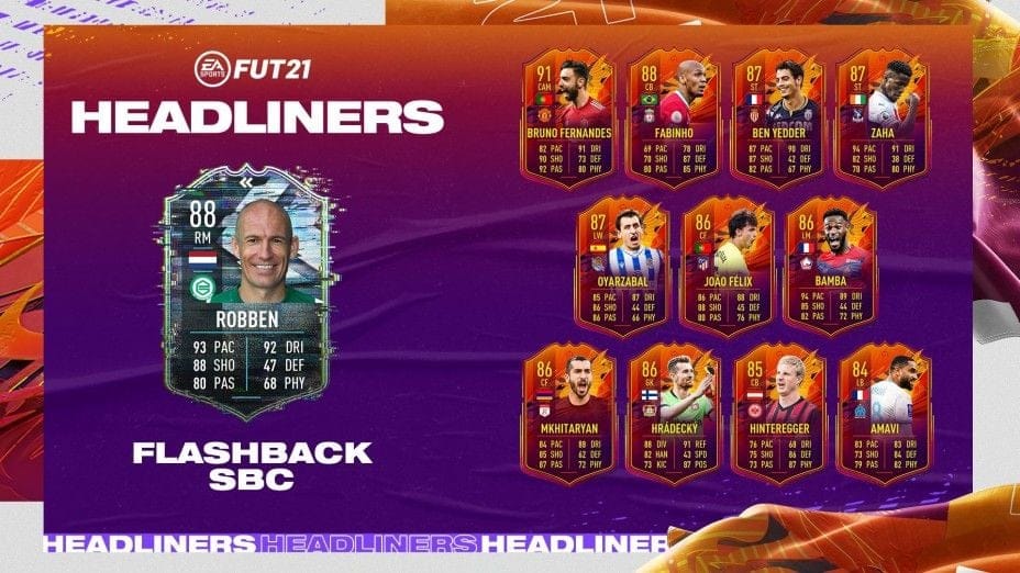 Les solutions du DCE de Robben Flashback sur FUT 21