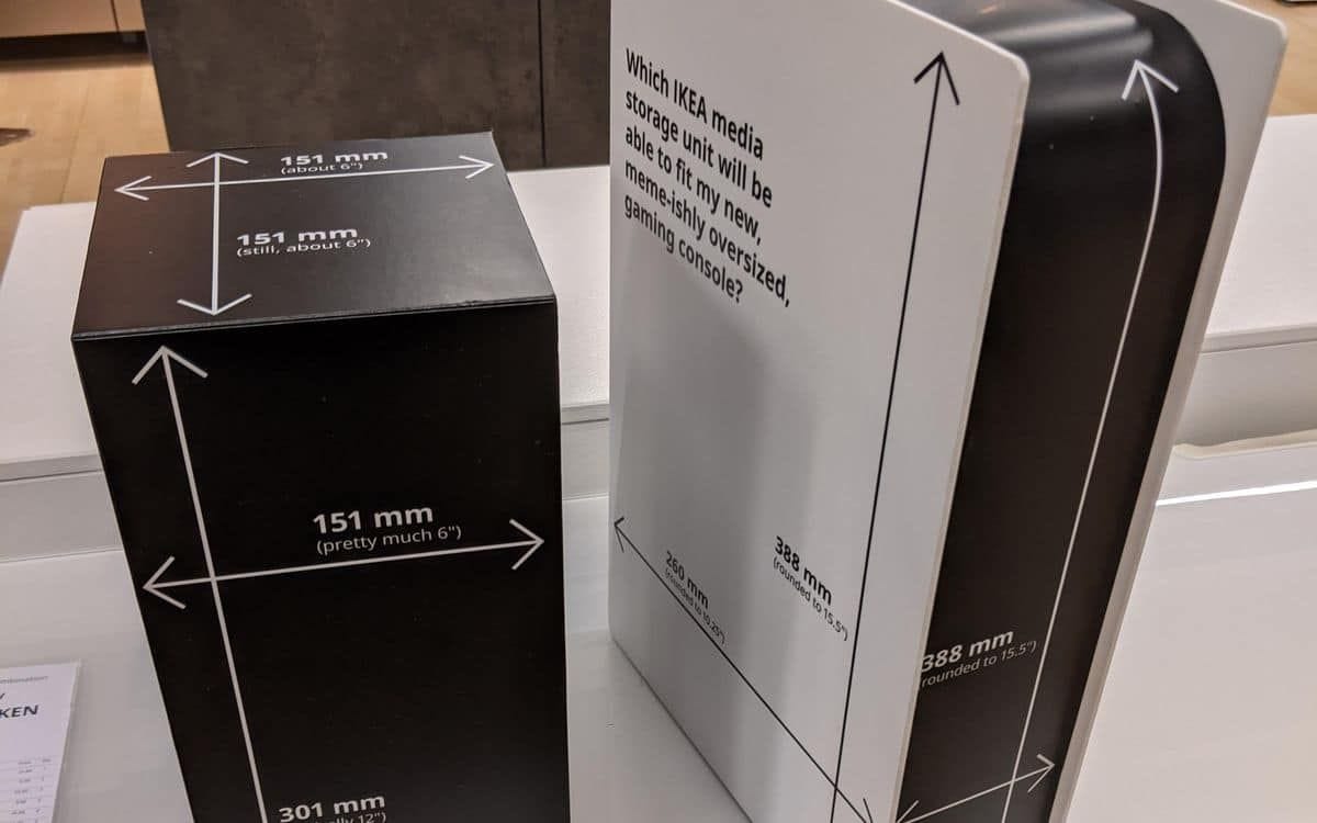 De fausses PS5 et Xbox Series X arrivent chez Ikea pour vous aider à choisir vos meubles