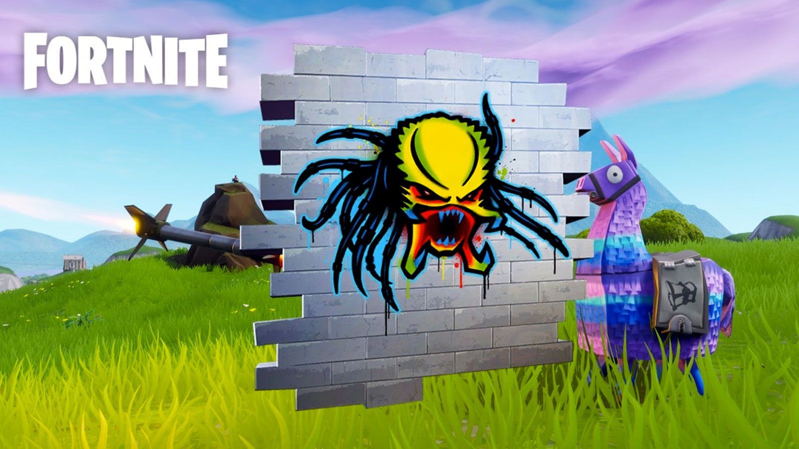 Fuite d'un crossover Fortnite x Predator : spray, vaisseau, bannière... - Dexerto.fr