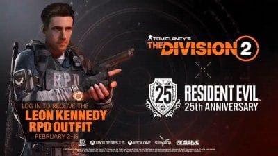 The Division 2 : un évènement temporaire pour les 25 ans de Resident Evil avec une tenue de Leon Kennedy en fuite