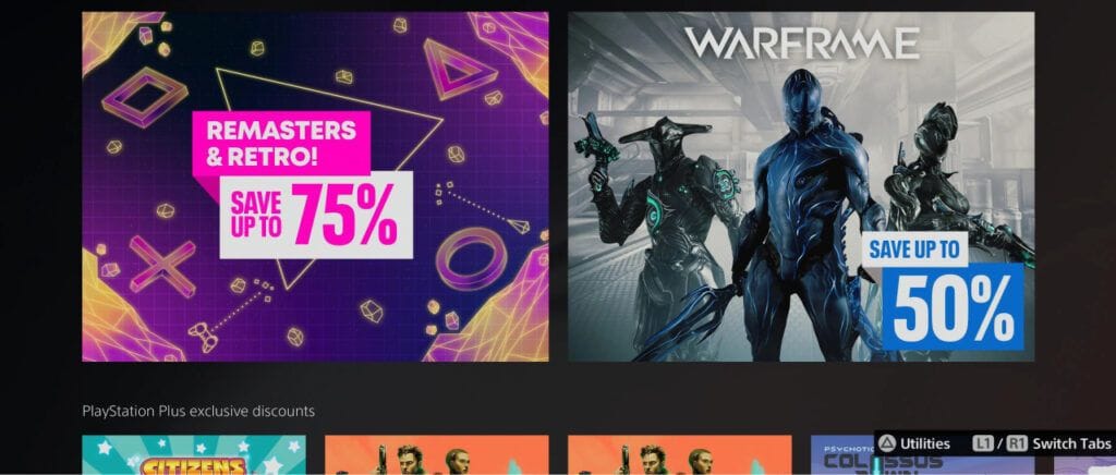 Le PS5 PSN Store dispose enfin d’une section dédiée aux réductions