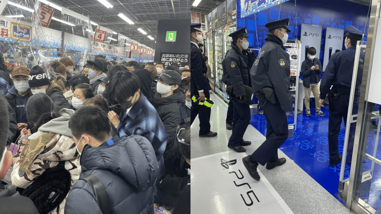 Crowded Chaos Ensues At A Tokyo Store Due To PS5 Restock - PlayStation Universe