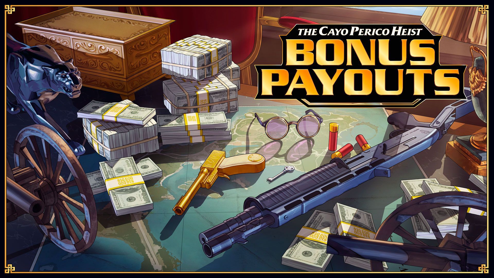 50 % de gains bonus dans la phase finale du Braquage de Cayo Perico  - Rockstar Games