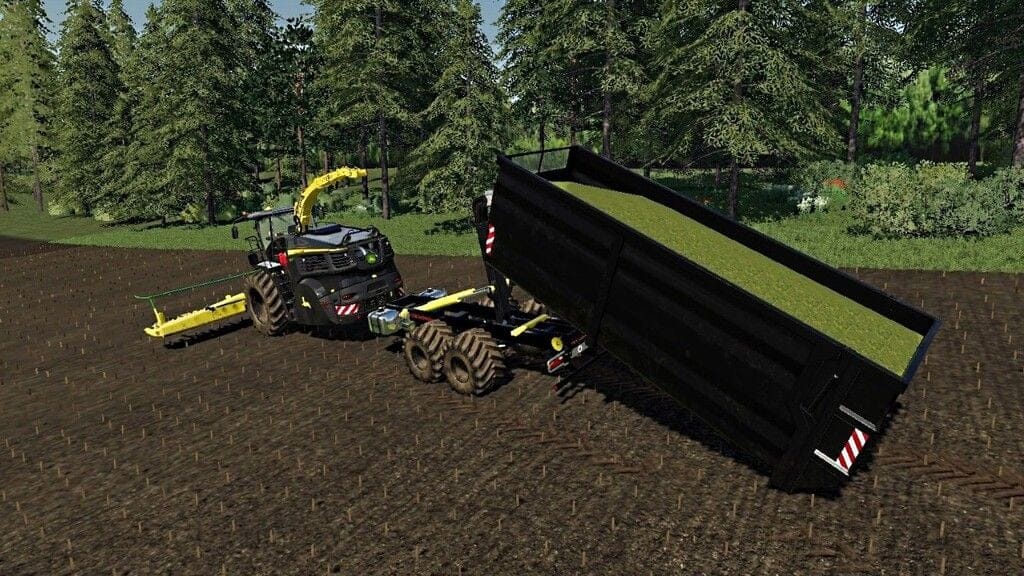 John Deere 8000 Container Carrier : l'ensilage en autonomie sur FS 19 - SimulAgri.fr