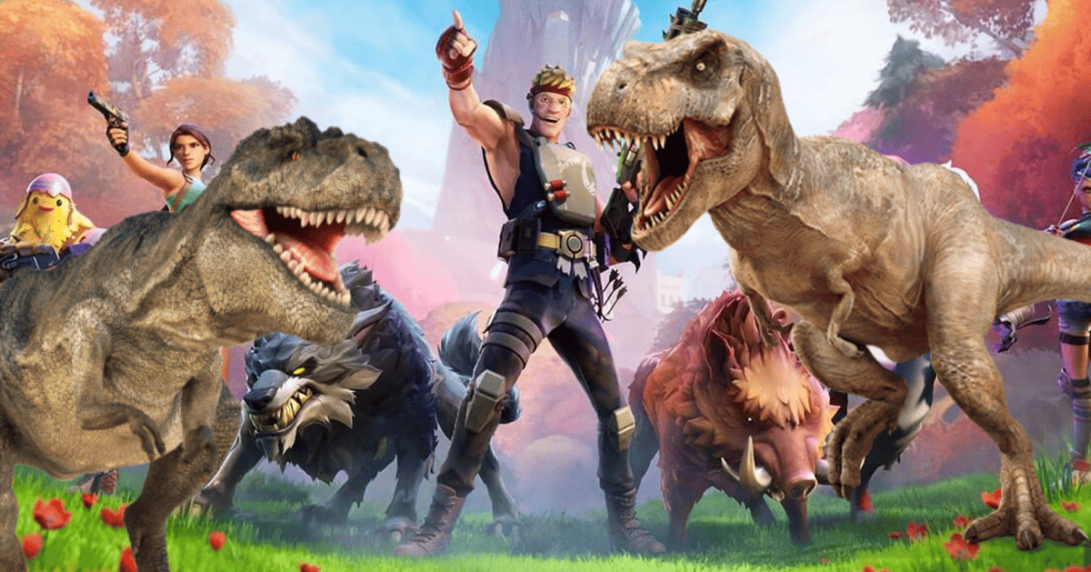Fortnite : le jeu d'Epic Games s'offre des airs de Jurassic Park