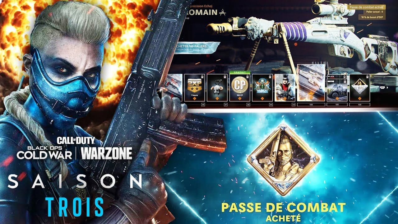 SAISON 3 WARZONE & BLACK OPS COLD WAR - PASSE DE COMBAT