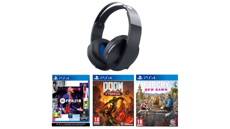 Le casque PS4 Platinum sans fil et un pack de 3 jeux PS4 à -29%