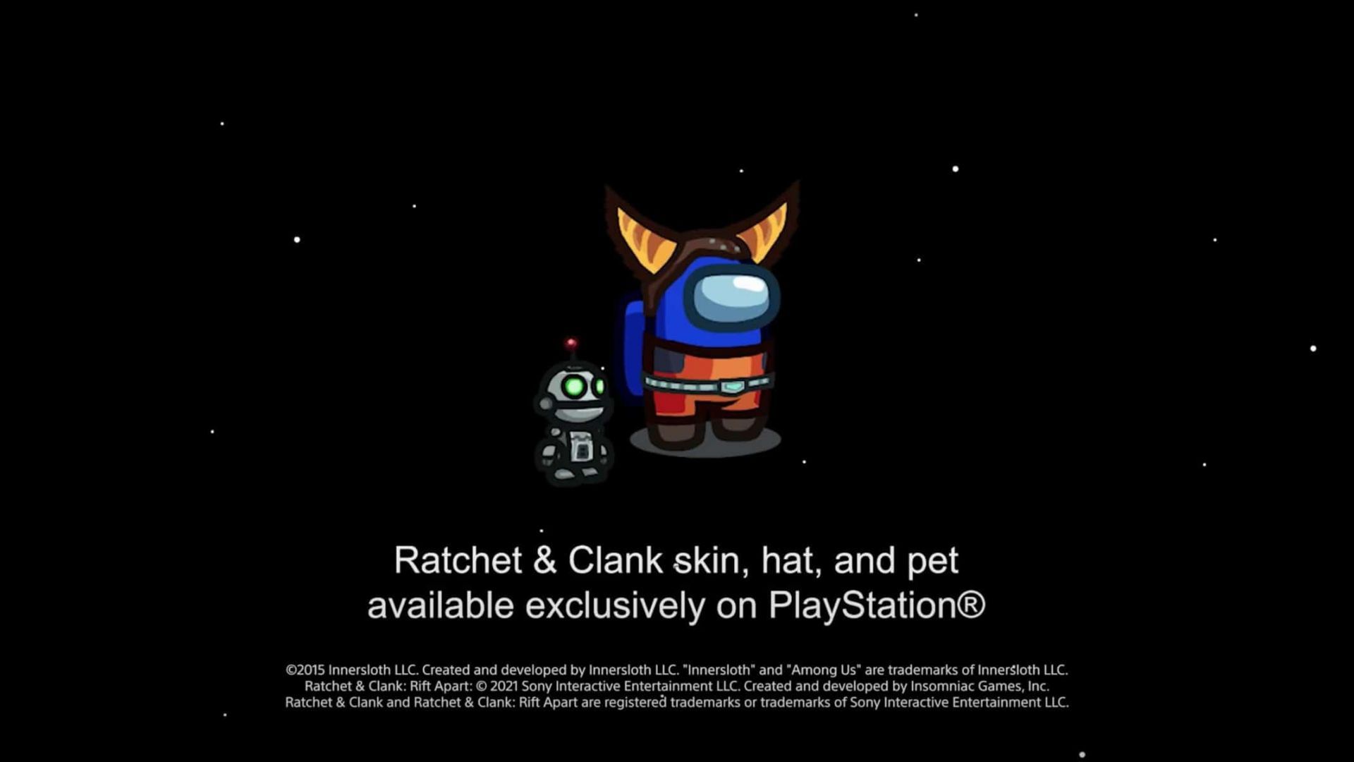 Among Us sur PS5 et PS4 avec des bonus exclusifs aux couleurs de Ratchet & Clank