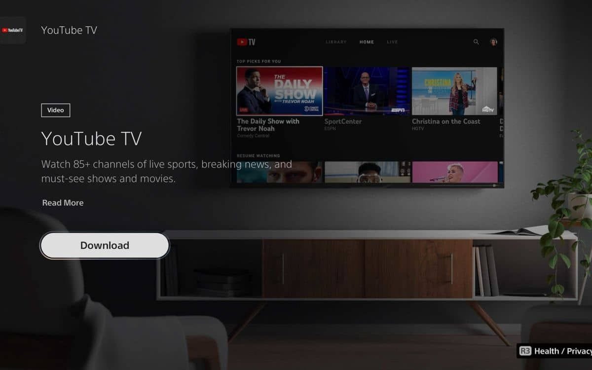 PS5 : Youtube TV arrive sur la console de Sony