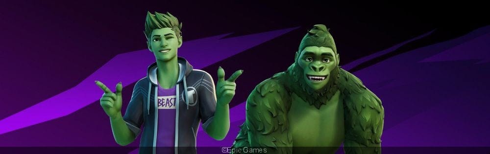 Fortnite : le skin de Beast Boy, des Teen Titans, désormais disponible