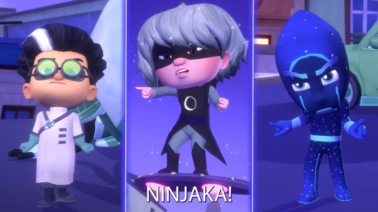 Bande-annonce PJ Masks : Héros de la Nuit : sauvez le monde en combattant les super-vilains nocturnes - jeuxvideo.com