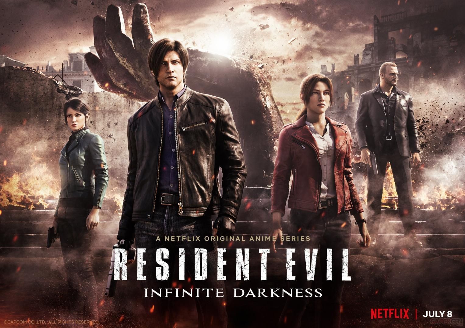 L'anime Resident Evil: Infinite Darkness est datée sur Netflix