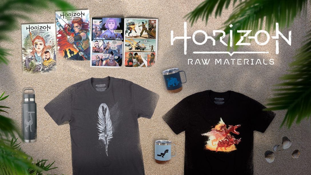 Nouveaux produits Horizon Raw Materials : boutique Gear et BD