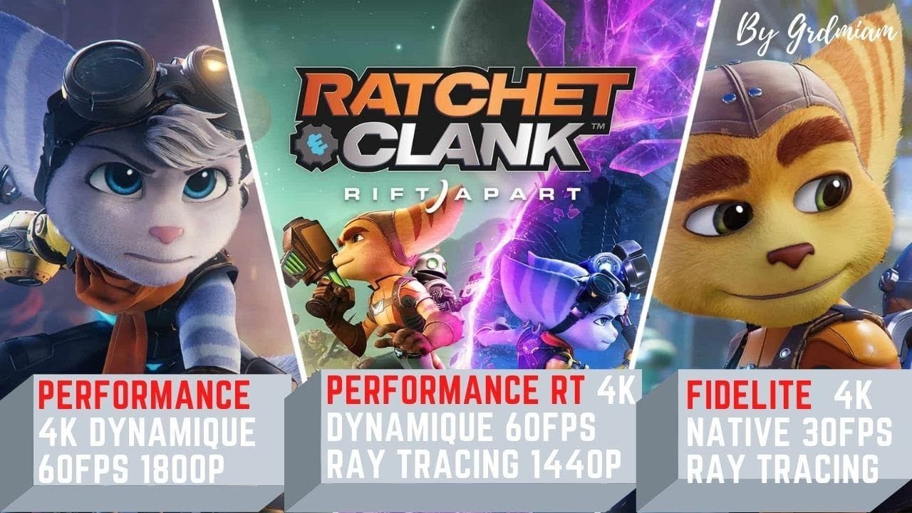 📹Ratchet & Clank: Rift Apart comparaison graphique mode🎥