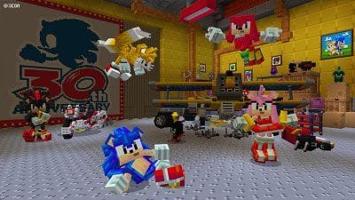 Minecraft célèbre les 30 ans de Sonic avec un DLC transposant l'univers du hérisson bleu dans le jeu de Mojang