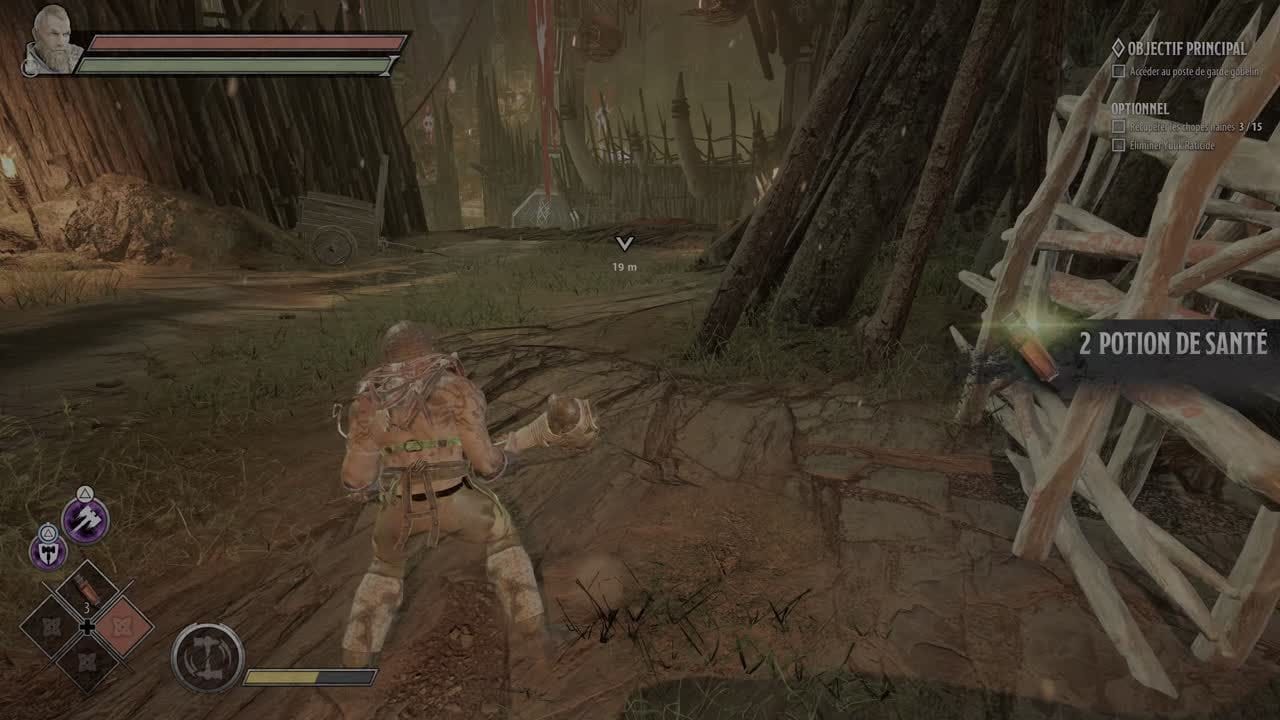 Gameplay Donjons & Dragons Dark Alliance : Des combats bien bourrins avec Wulfgar - jeuxvideo.com