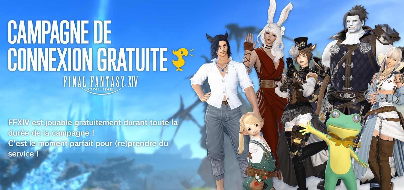 Final Fantasy 14 annonce sa campagne de connexion gratuite pour cet été