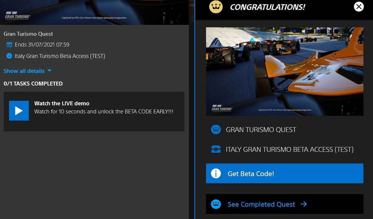 Une bêta de Gran Turismo 7 apparaît sur le site de PlayStation