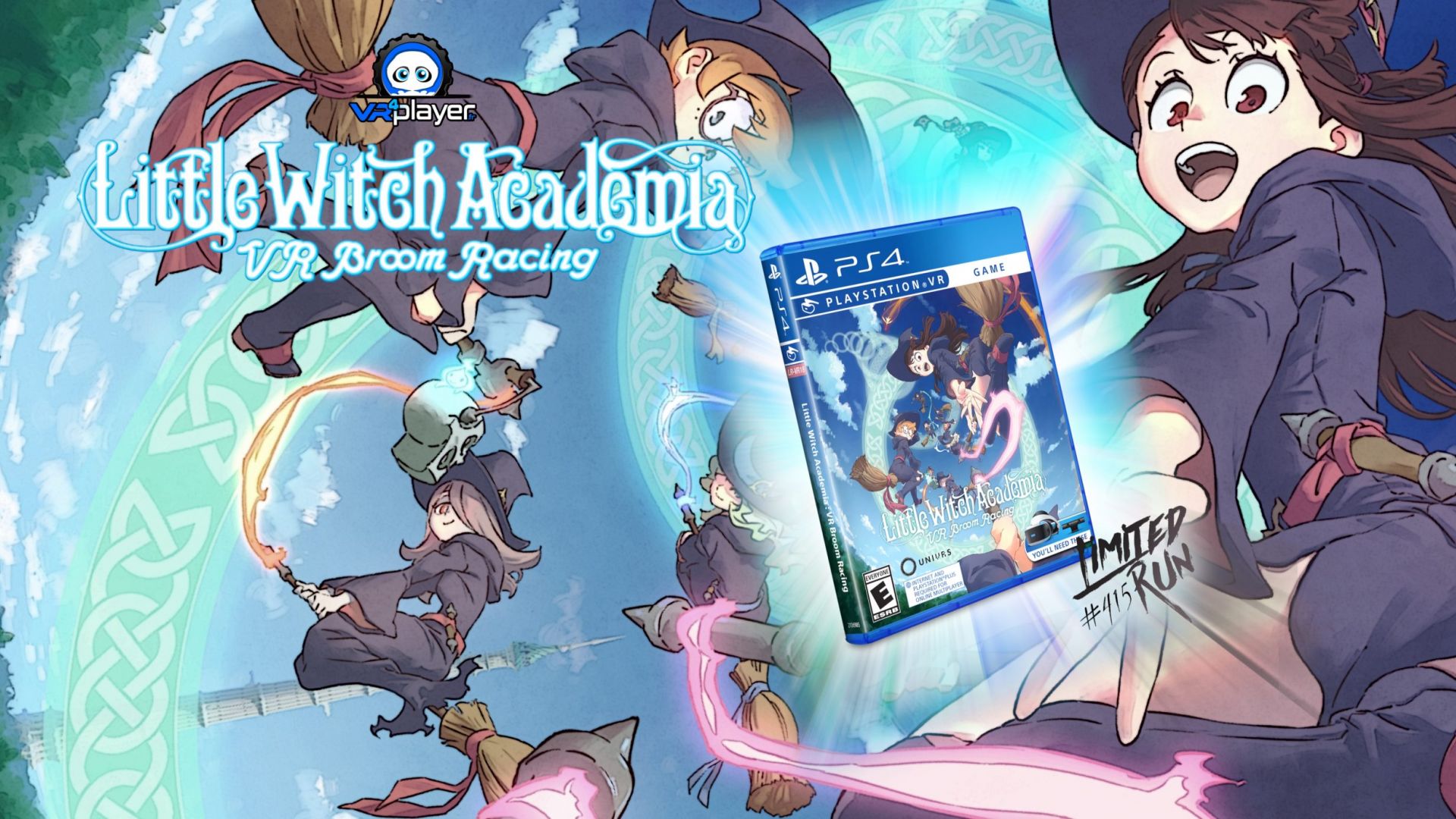 Playstation VR : Little Witch Academia : VR Broom Racing en physique chez Limited Run