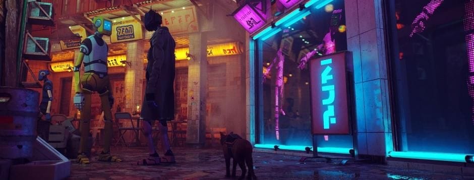 Du gameplay et un report pour Stray, le jeu indé avec du cyberpunk et un chat