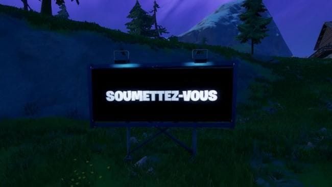 S'équiper d'un détecteur, puis désactiver un panneau d'affichage extraterrestre, défi saison 7 - Fortnite - GAMEWAVE