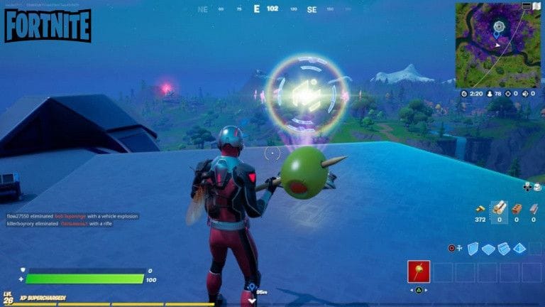 Fortnite, saison 7 : Utiliser une dalle holographique extraterrestre à Weeping Woods ou sur le pont en acier vert (Défis du Rift Tour)