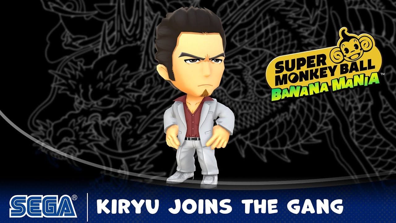 Super Monkey Ball Banana Mania accueille Kazuma Kiryu de la série Yakuza