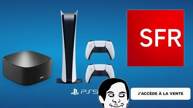 PS5 : SFR propose la console avec un abonnement fibre