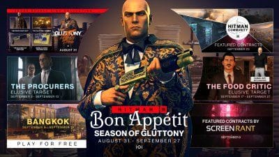 Hitman 3 vous souhaite bon appétit pour l'arrivée des nouveautés du DLC Act 5: Gluttony et la Season of Gluttony