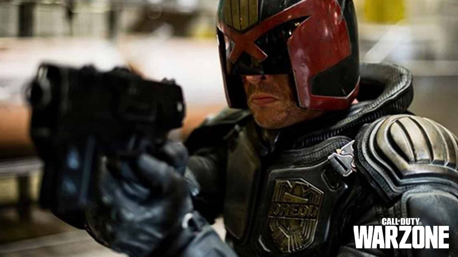 Activision semble teaser l'arrivée de Judge Dredd sur Warzone