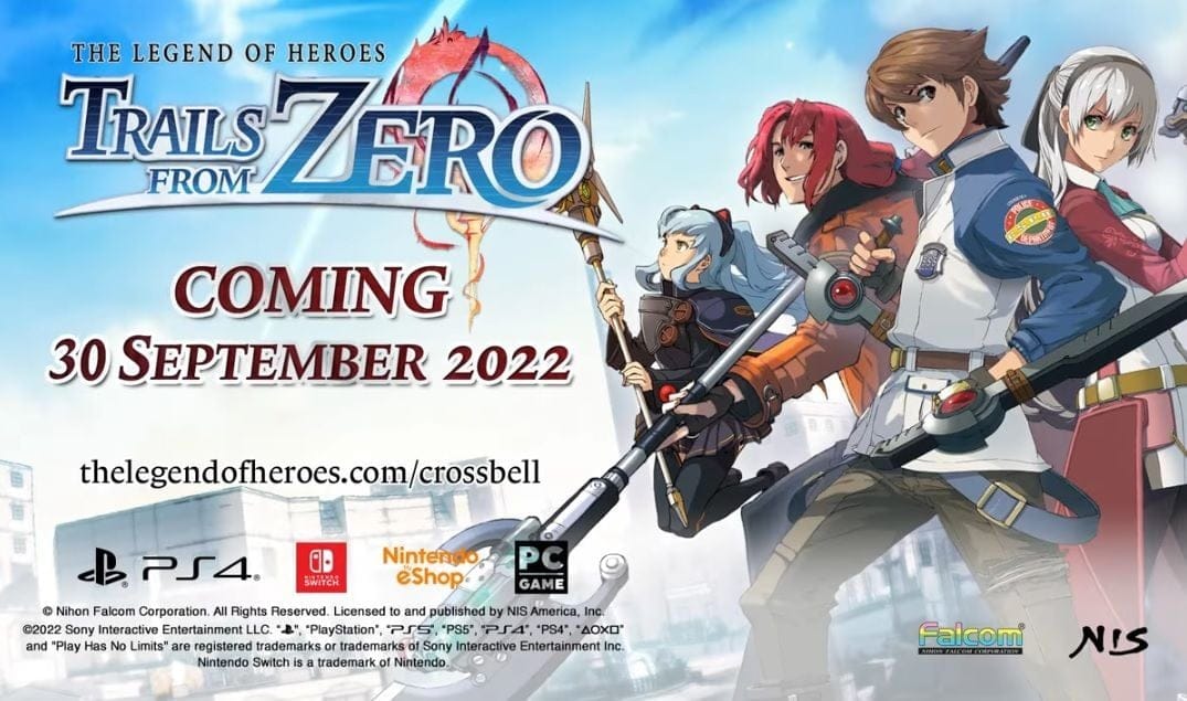 The Legend of Heroes: Trails from Zero - Un trailer de gameplay dévoilé !