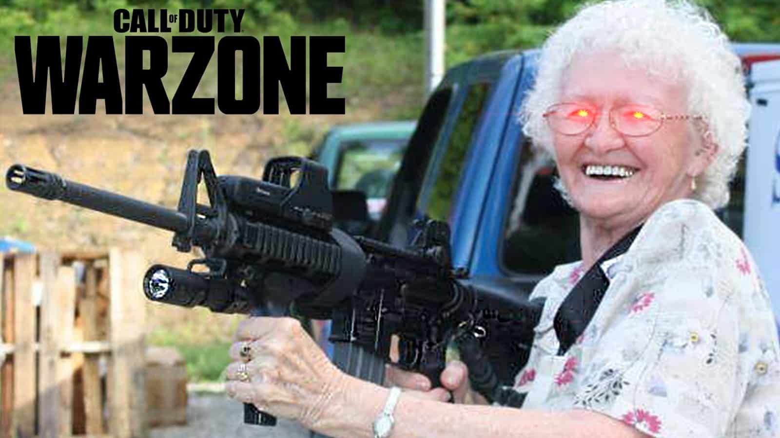 Une grand-mère accusée de triche sur Warzone après des actions incroyables